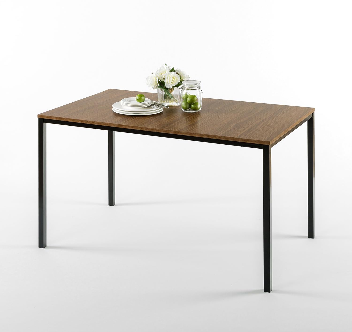 Zinus Dessa Modern Studio Collection Soho Dining Table / Office Desk / Computer Desk / Table Only, Brown