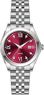 Sponsored Ad - Women's Bracelet Watch Stainless Steel Quartz Watch Luminous Waterproof Watch Business Watches for Women