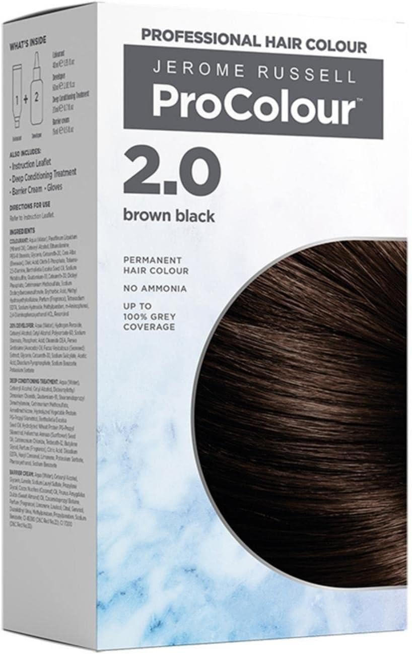 Jerome Russell ProColour Brown Black 2.0 Permanent Hair Colour