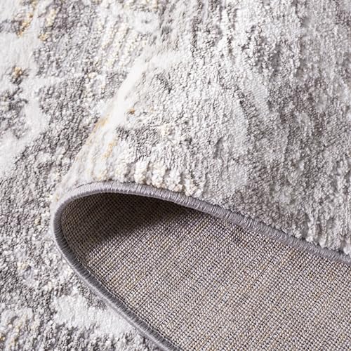 Tapete corredor SAFAVIEH Meadow gris claro y oscuro 2 x 8 pies miniatura 6