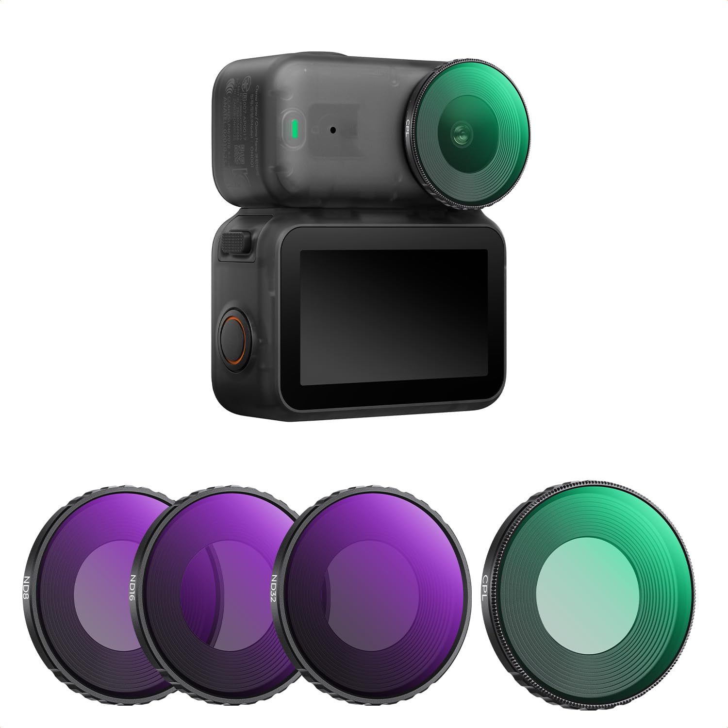K&F CONCEPT DJI Nano 4er Pack CPL ND Filterset, CPL+ND8+ND16+ND32 Filter mit Mehrfach Beschichtete HD optisches Glas, Aluminiumlegierungsrahmen