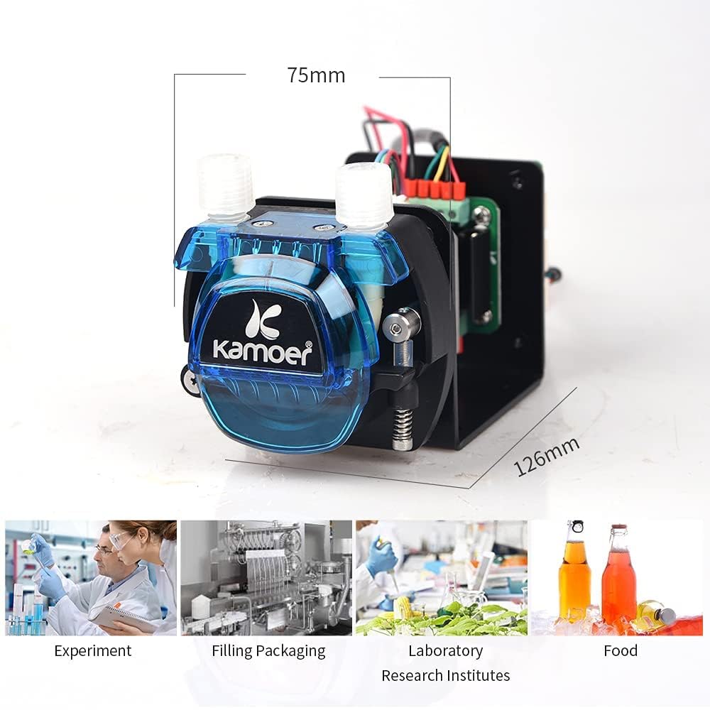 Kamoer KCM-ODM Mikro-Peristaltische Pumpe 24V Schrittmotor Hochpräzise für viskose und nicht-viskose Flüssigkeitstransfer 252ml/min