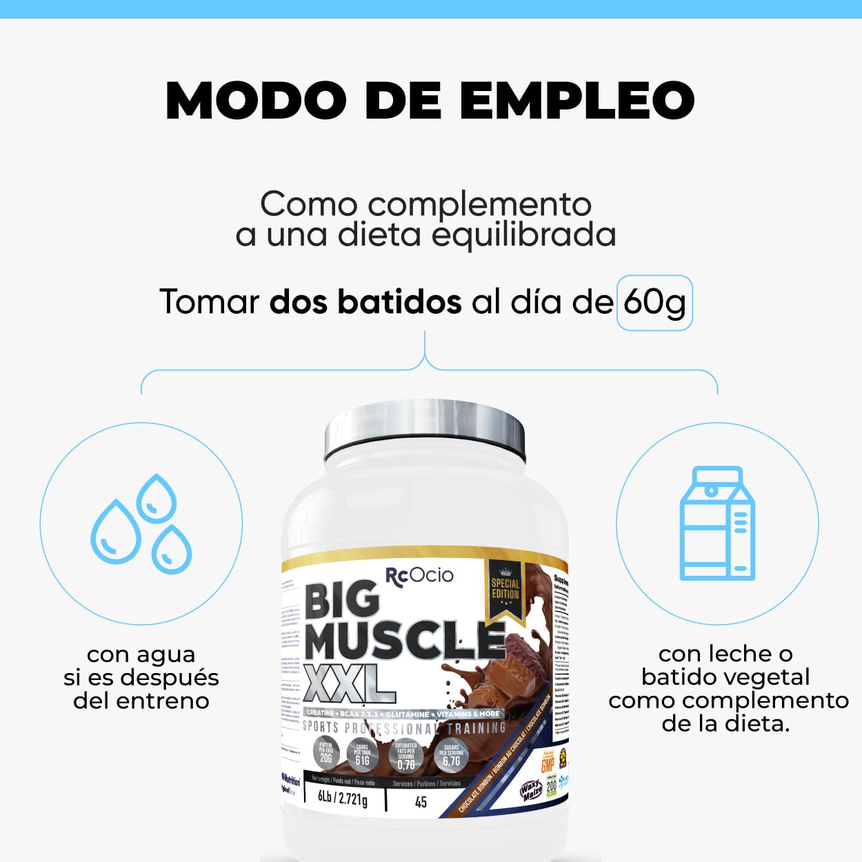 Perfect nutrition Big Muscle XXL - 2,7 kg Chocolate