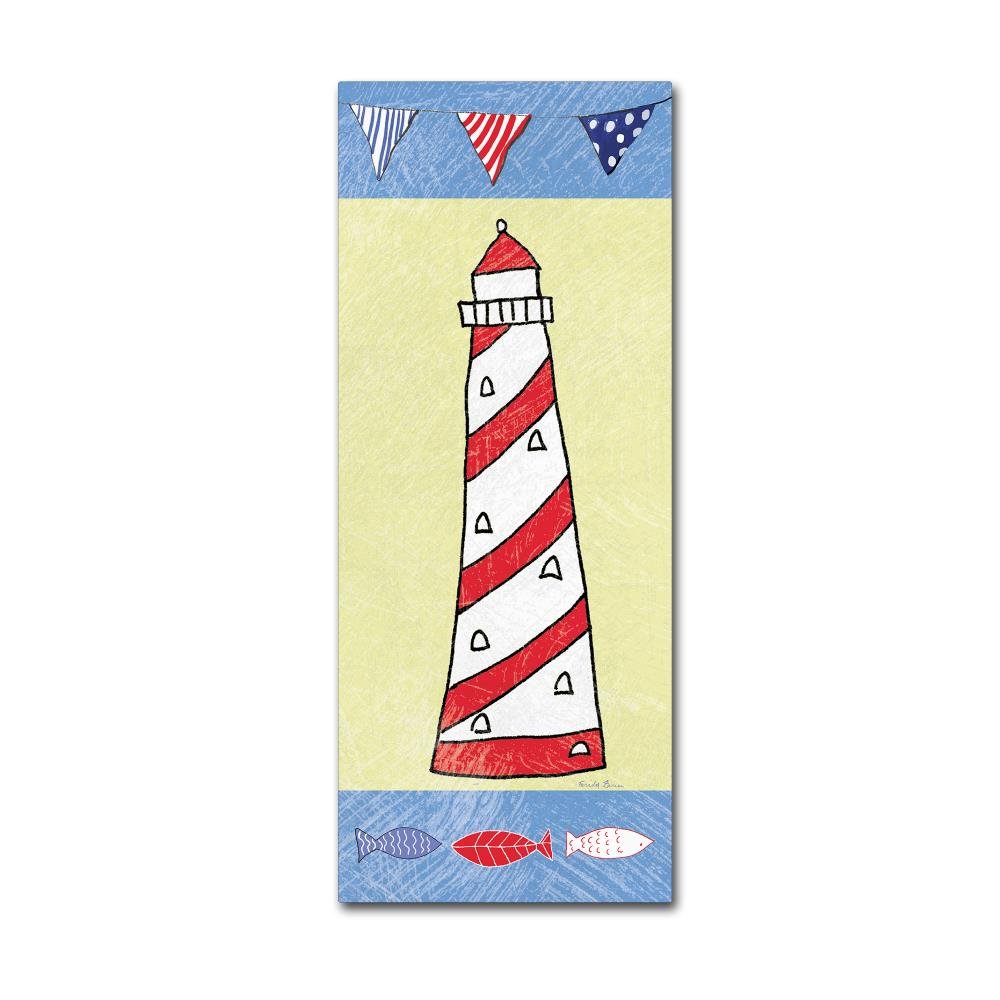 Coastal Lighthouse II by Farida Zaman, 20x47-Inch Canvas Wall Art