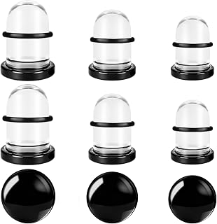 3-6Pcs Glass Ear Stretching Kit 1.6-21mm Plugs for Ears Gauges with O-Rings Single Flare Glass Gauge Stretching Kit Ear Expander Body Piercing Jewelry for Women Men