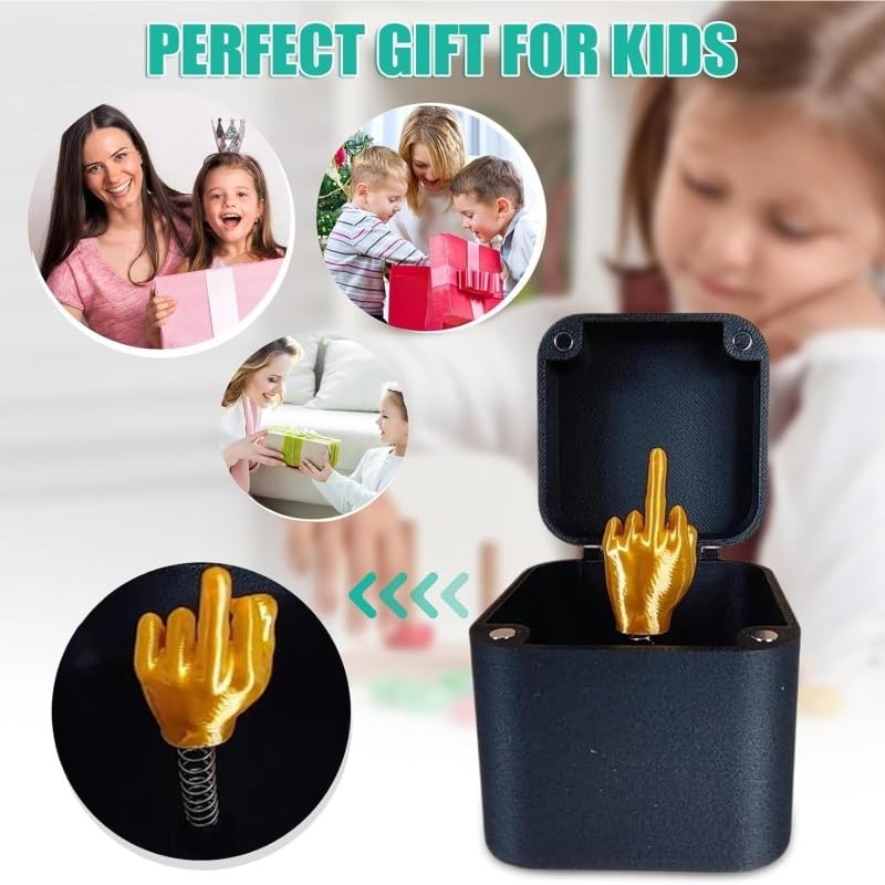 XFRoad Middle Finger In A Box,Funny Middle Finger Gift Box,Novelty Prank Gift Box...