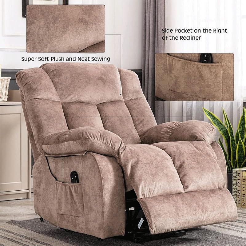 Sillón eléctrico reclinable tela One Color miniatura 4