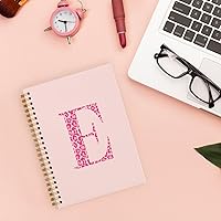 Vista 164 de Bnwepo Initial Leopard Letter T Notebook Journal, Preppy Bow Monogrammed Monogram Gifts for Women, Monogram Notebook Journal, Personalized Notebook