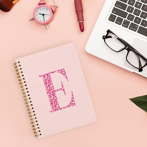 Miniatura 164 de Bnwepo Initial Leopard Letter T Notebook Journal, Preppy Bow Monogrammed Monogram Gifts for Women, Monogram Notebook Journal, Personalized Notebook