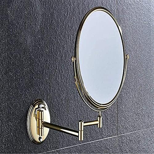 Bathroom Mirror Rotating Folding Beauty Mirror Double Sided 3 Times Magnification Wall Hanging Shaving Mirror image 3