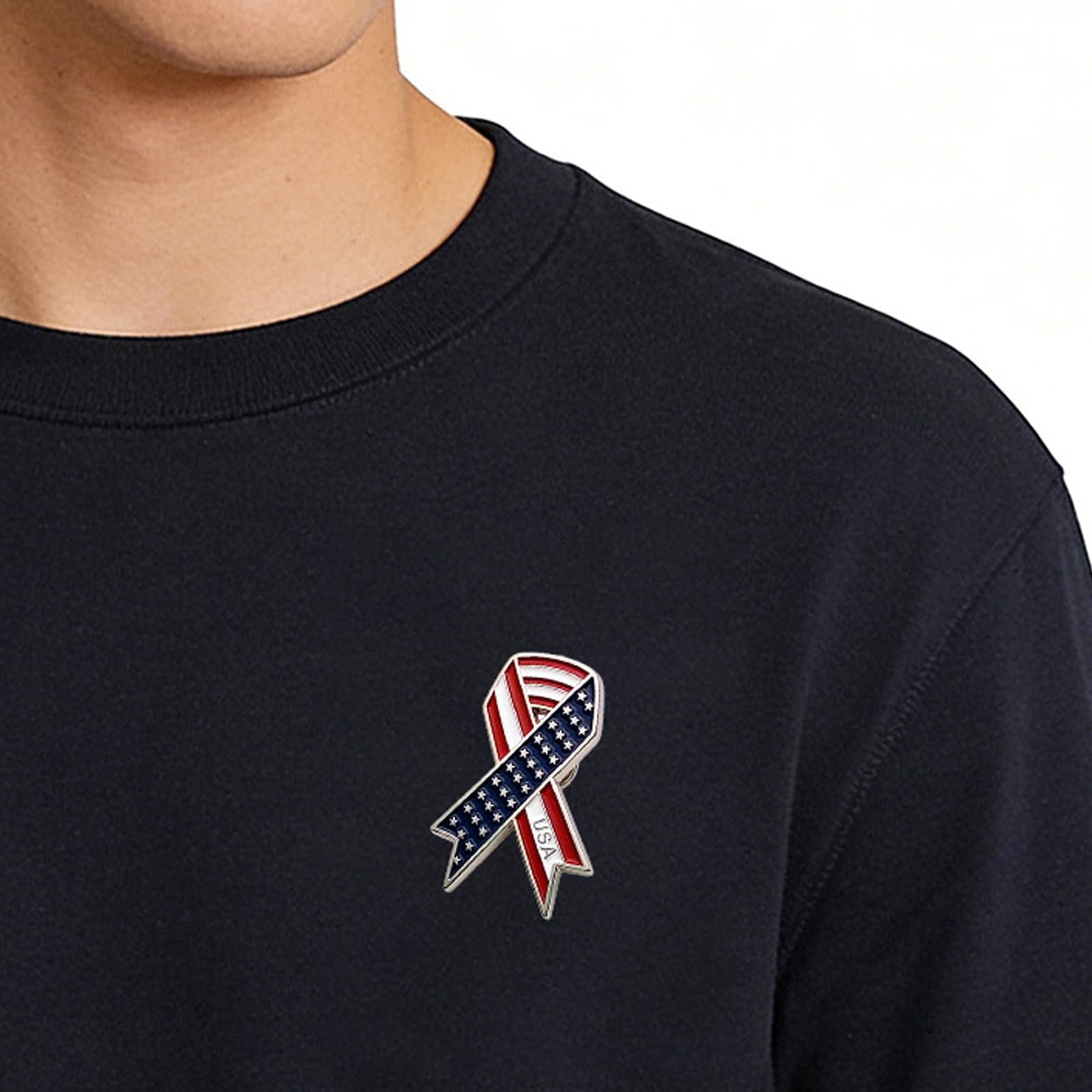 Patriotisches Schmuckset aus rostfreier Legierung mit traditionellen Flaggendesigns, ideal Verschenken und zur Personalisierung der Unabhängigkeitstag Sammlung