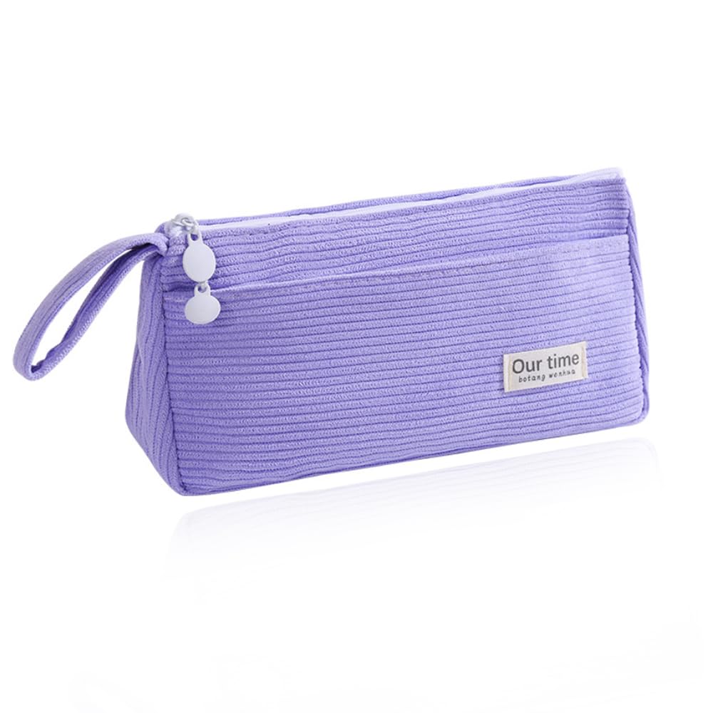 SSyang Pencil Case, Coffre a Crayon, Pencil Pouch, Marker Case, Double Layer Large Capacity, Velvet Material, with Handle, Smooth Zipper, for Schools and Offices — image 1