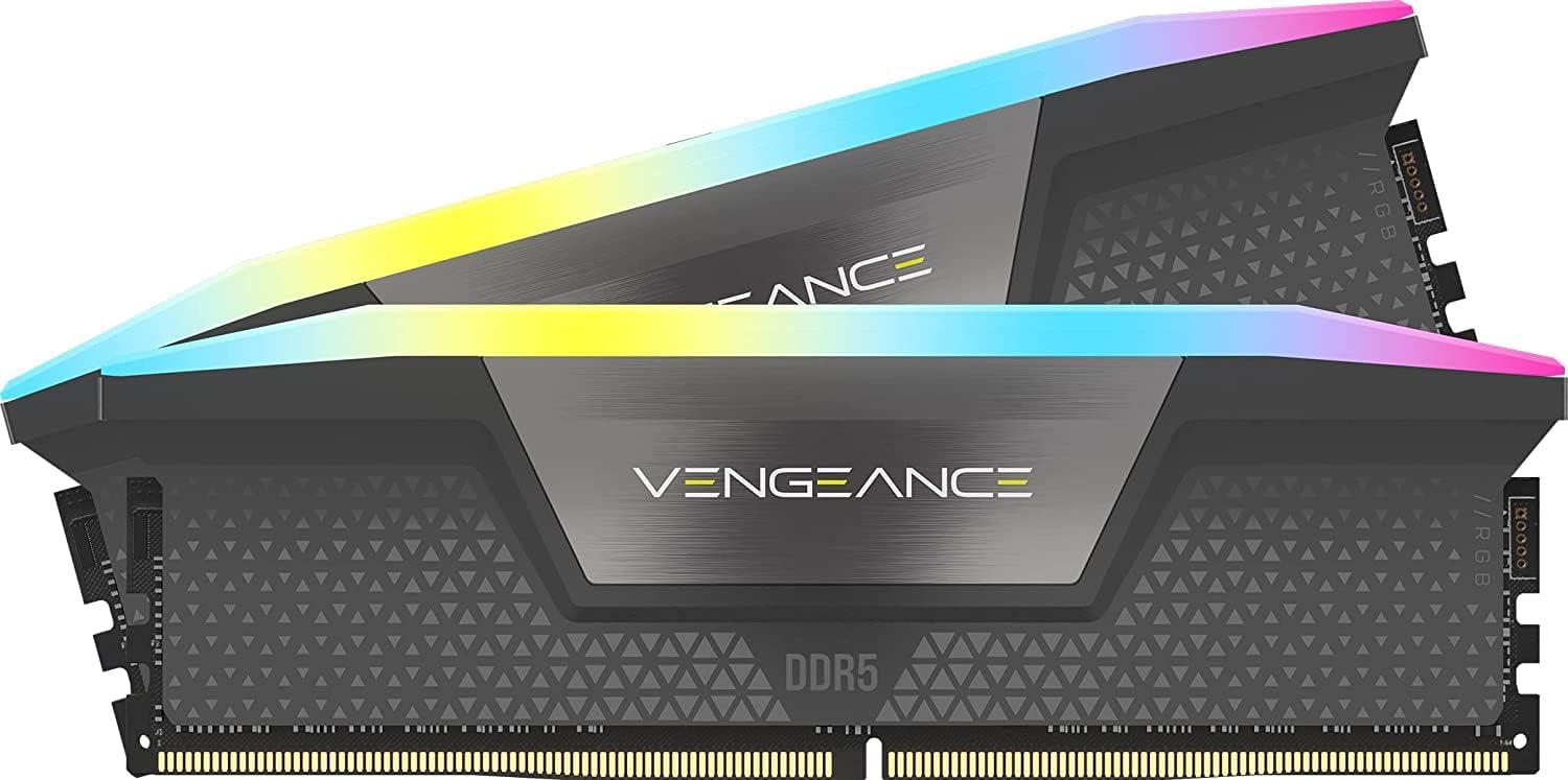 CORSAIR Vengeance RGB DDR5 RAM 32GB (2x16GB) 6000MHz CL30 M?�moire Informatique Compatible Intel 