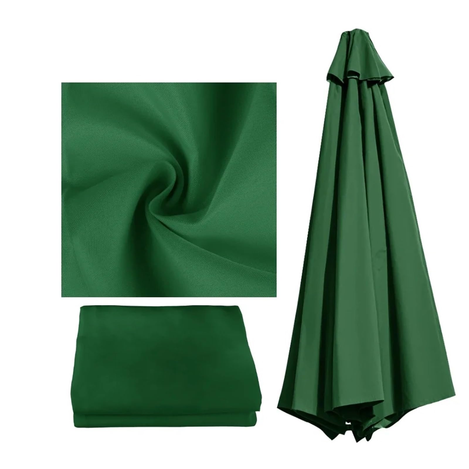 Replacement Parasol Canopy Parasol Replacement Cover 6 Ribs/8 Ribs Market Patio Umbrella Cloth Canopy Cover Waterproof Sunshade For Outdoor Garden