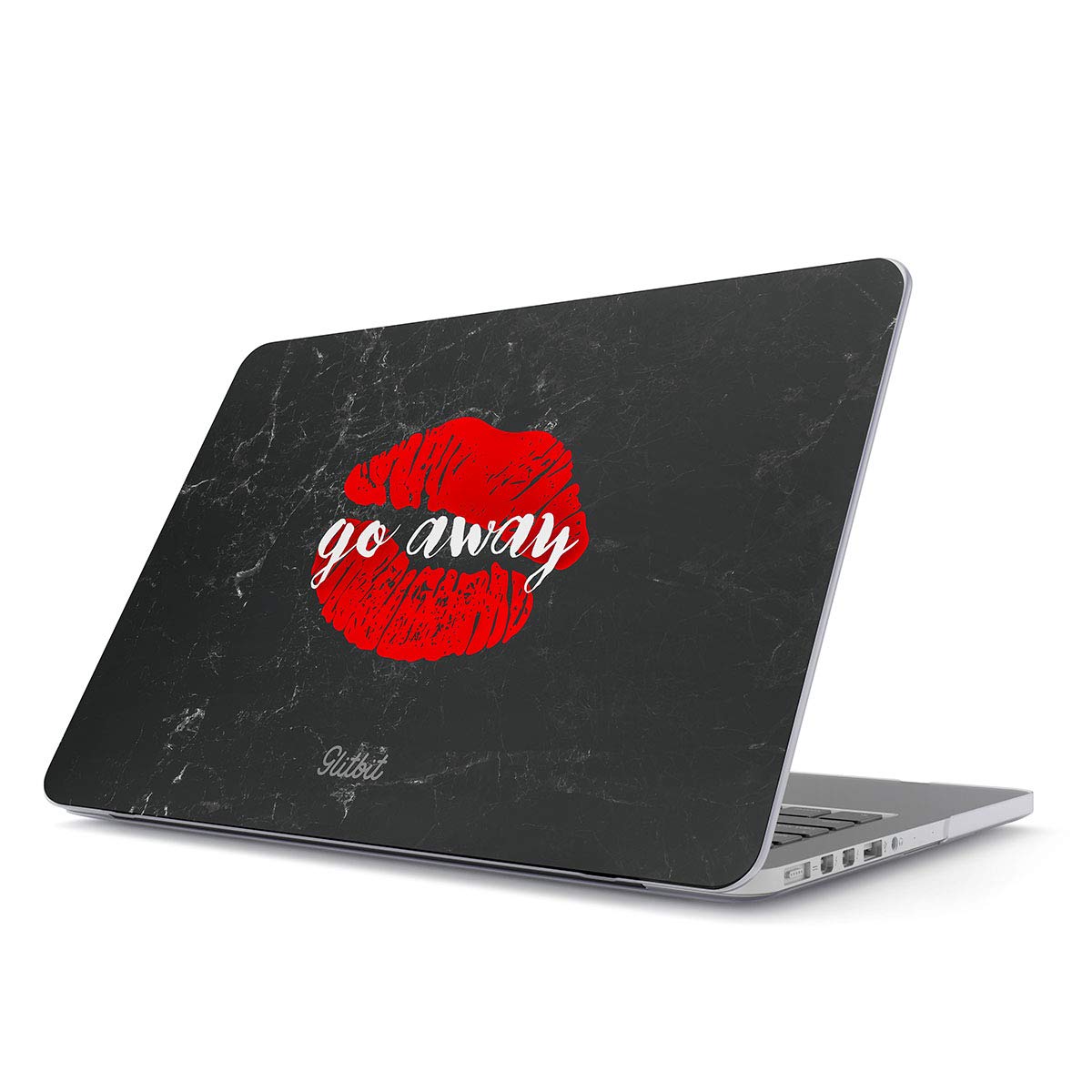GlitbitHard Case Cover Compatible with MacBook Pro 16 Inch Case Model: A2141 with Touch Bar & Touch ID Red Lips Lipstick Kiss Tumblr Quotes Poetic Lonely Indie Boho Grunge