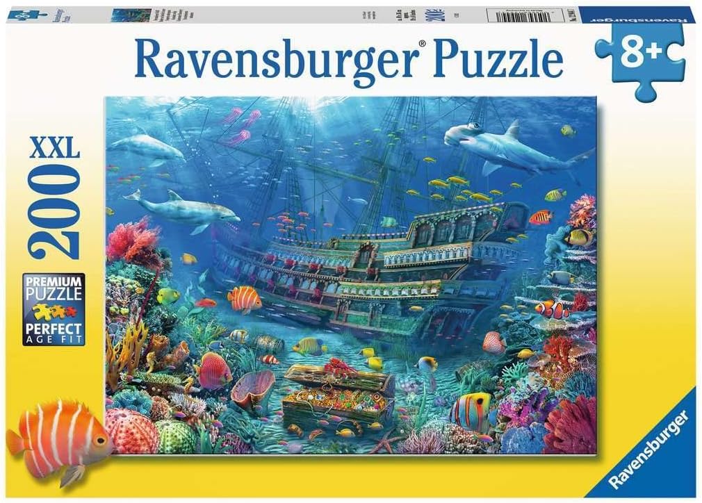 Ravensburger Sunken Ship 200 Piece Jigsaw Puzzle with Extra Large Pieces for Kids Age 8 Years & Up