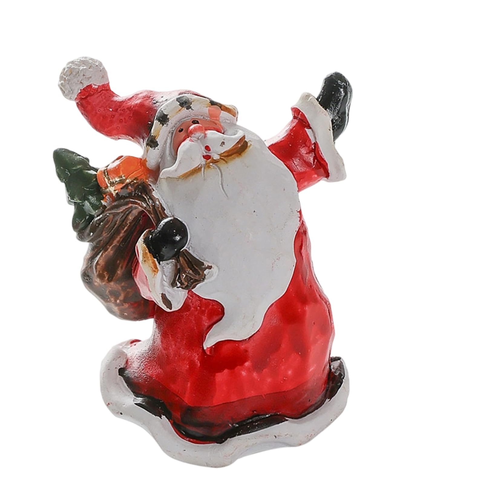 Xjdzineq 1 Resin Santa Statue Christmas Figurine Holiday Table Centerpiece Decor for Home Party Resin Santa Clauses Figurine