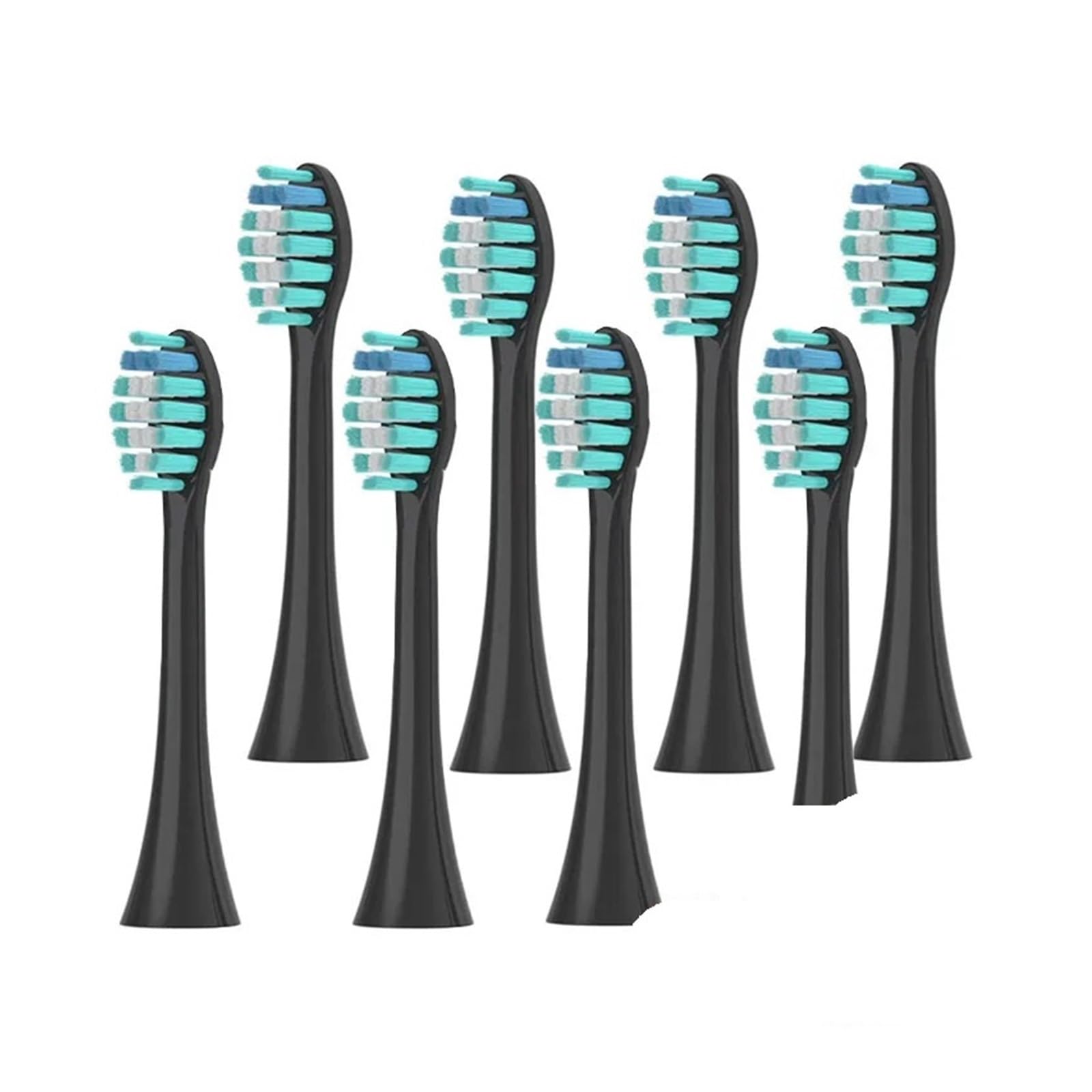 Compatibile Con La Testina Dello Spazzolino Elettrico FELFRI FTB-002, Setole Antipolvere E Ugello Sostituibile(8PCS Black)