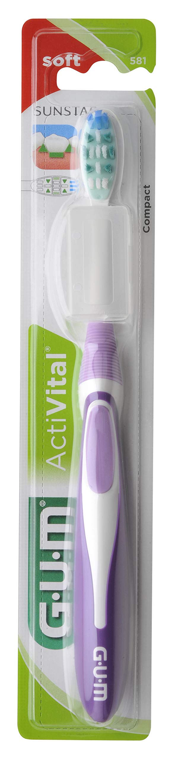 Activital Soft Bristles Toothbrush-prevent Gingivitis-Removes Plaque from Teeth and Gums-Deep Effective Cleaning-Ultra Slim Head-Firm Grip- Assorted Colors