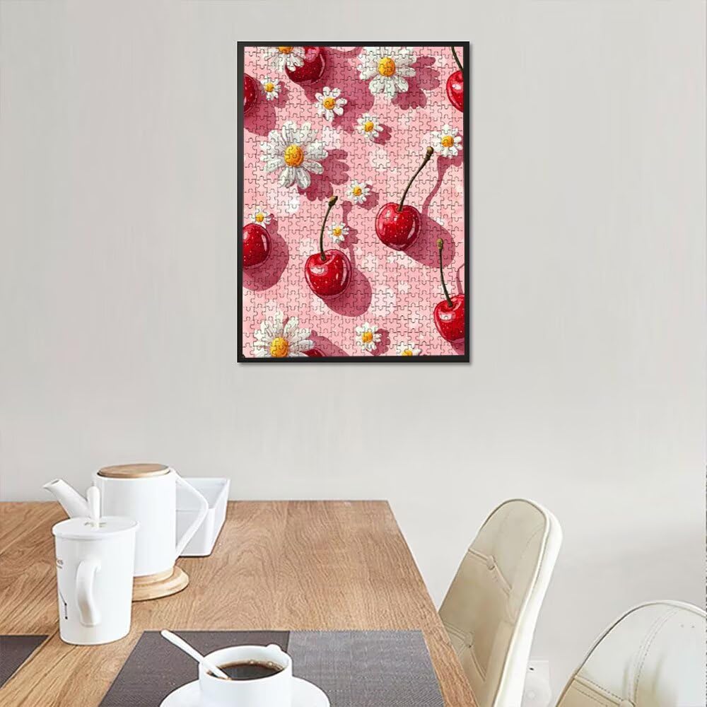 Puzzle 3000 elementów, puzzle dla dorosłych stokrotka wiśnia artystyczne puzzle, gra puzzli, drewniane układanki, niemożliwe klasyczne układanki, do gry edukacyjnej wyzwanie zabawki, układanki