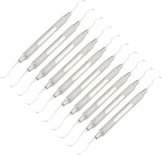 AA PRO 10 PCS Dental Gracey CURETTES 1/2 PERIODONTAL Hollow Handle Double Ended Instrument A+ Quality