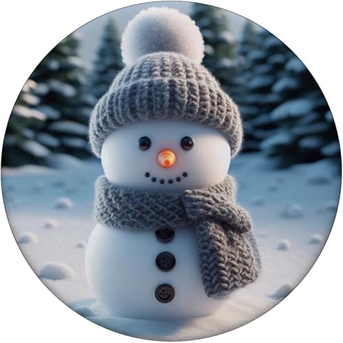 Miniatura 3 de Lindo muñeco de nieve de Navidad de invierno vacaciones nieve Navidad mujeres niñas PopSockets estándar PopGrip