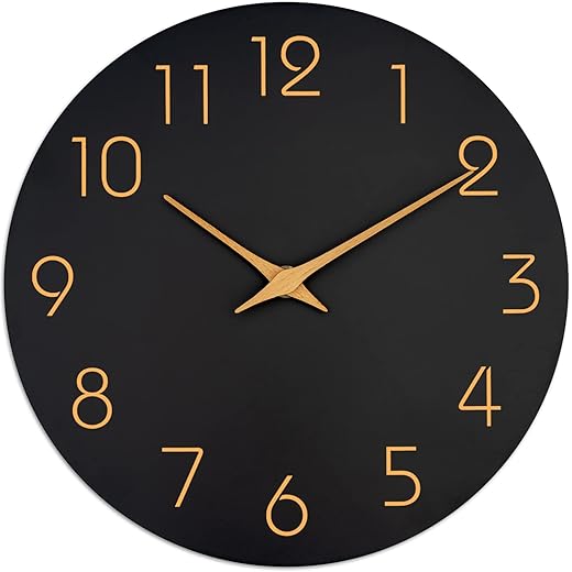 8 Minimalist Black Rose Gold Clock