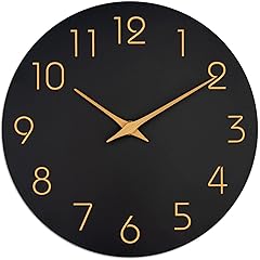 8 " Minimalist Black Rose Gold Clock product image