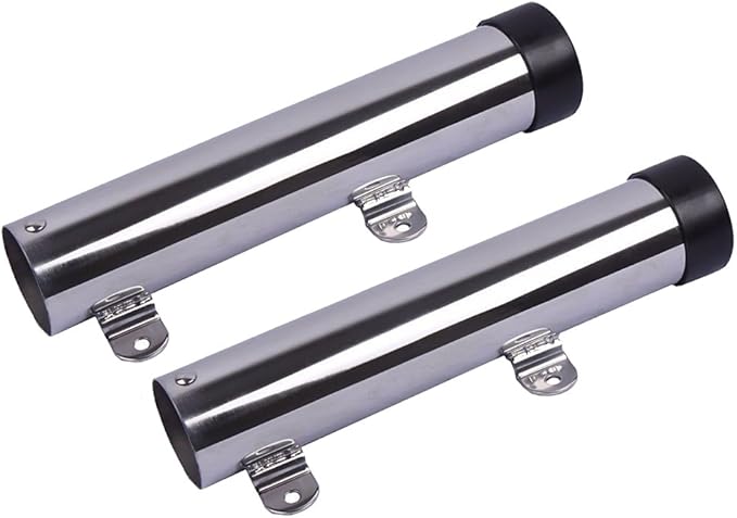 Sell Newest 2x Marine Grade Stainless Steel 90° Angled Boat Fishing Rod Holder & Caps In Rowland - Foto 3
