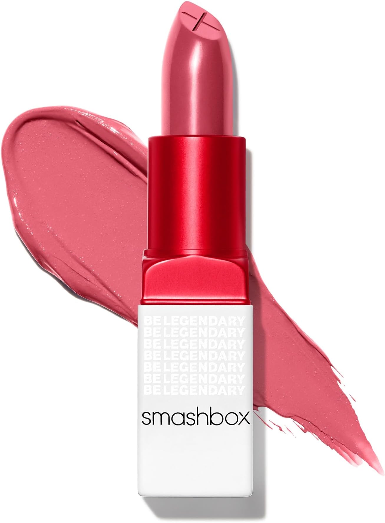 Smashbox Be Legendary Prime & Plush Lipstick | Creamy, Peptide-Infused, Lipstick with Primer for Smooth Color & Moisture Boosting Ceramides, 0.11 Ounce