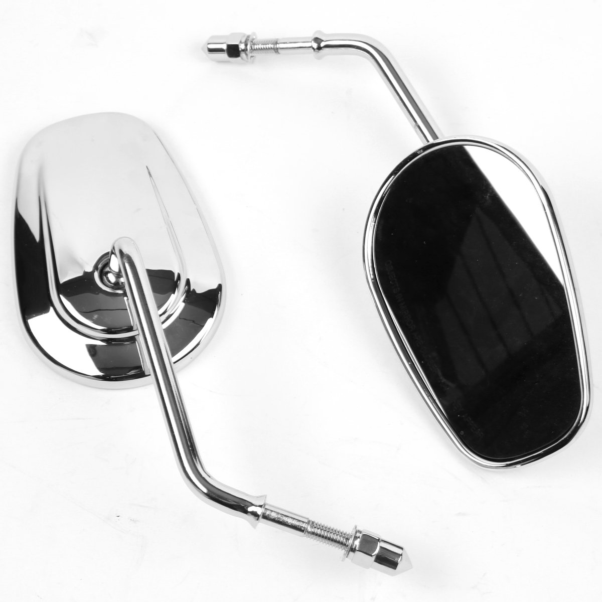 Lusterko wsteczne motocyklowe 8 mm, odpowiednie do Harley Dyna Softail Touring Sportster 1982-2021 (chrom)