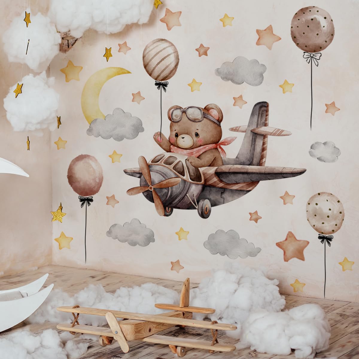 Stickers Muraux étoiles PREMYO - Lot De 86, Facile à Poser, Décollables - Décoration Chambre Enfant