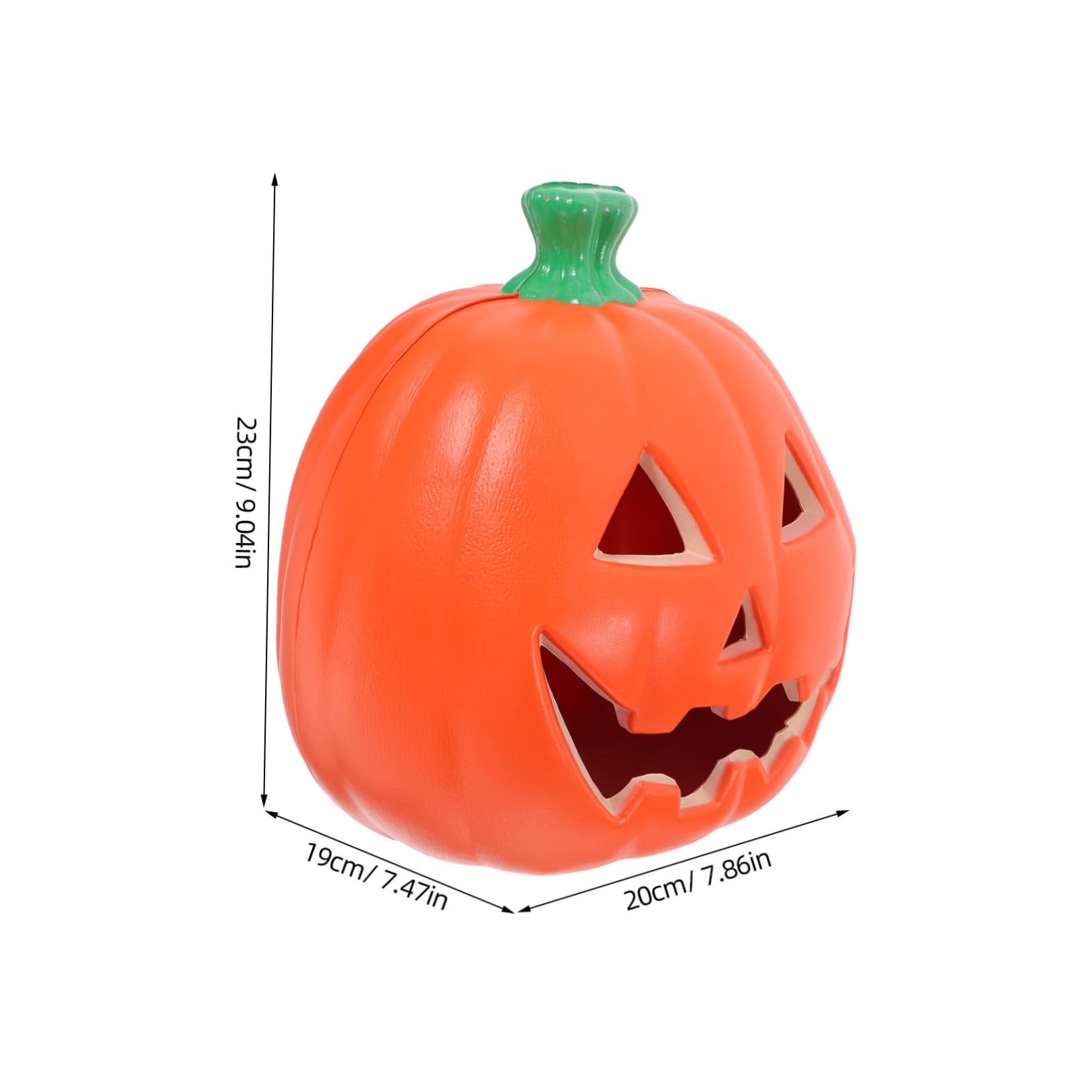 Kichvoe Classic Pumpkin Lamp for Indoor Outdoor Halloween Decor Plastic Statue for Spooky Parties and Festive Vibes