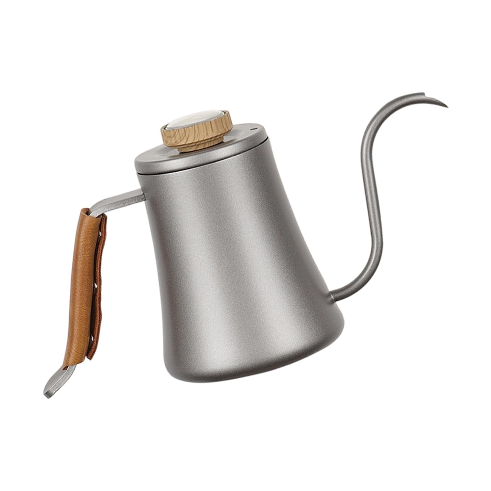 Tsophreniq Grade Stainless Steel Coffee Brewing Kettle 600ML with Heat Measurement and Comfortable Grip Coffee Kettle