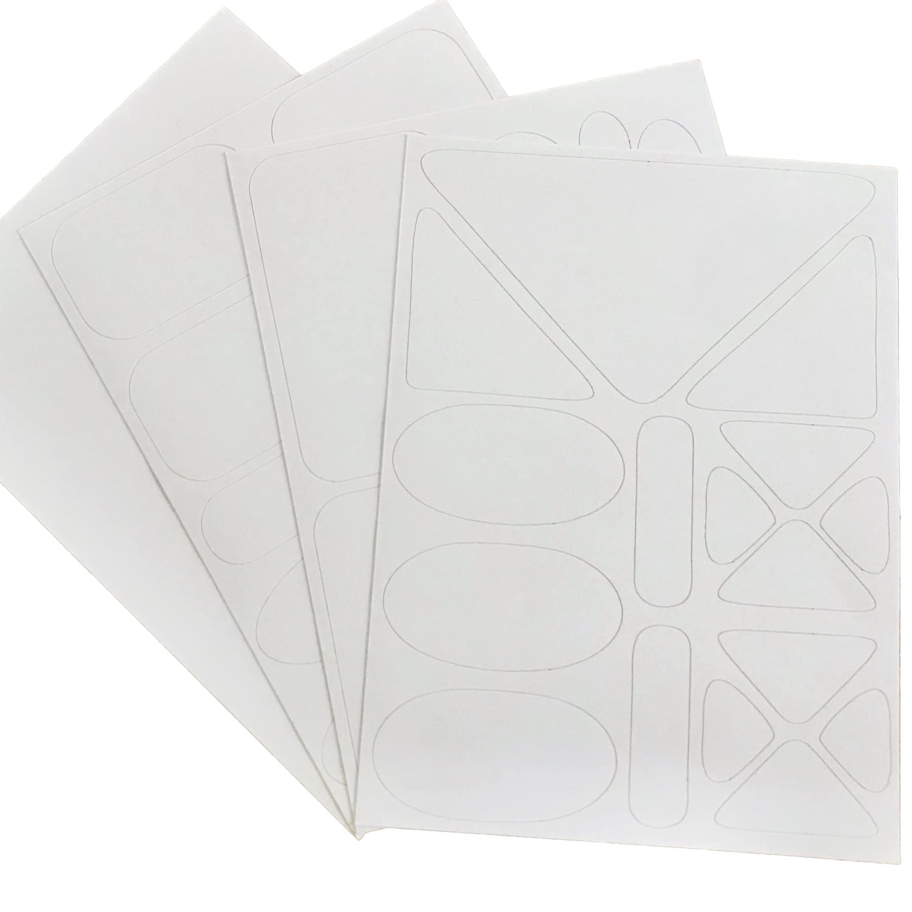 Woohome Patchs De Réparation En Nylon Autocollants - Lot De 12 Feuilles Pour Doudounes, Vestes, Tentes - Blanc