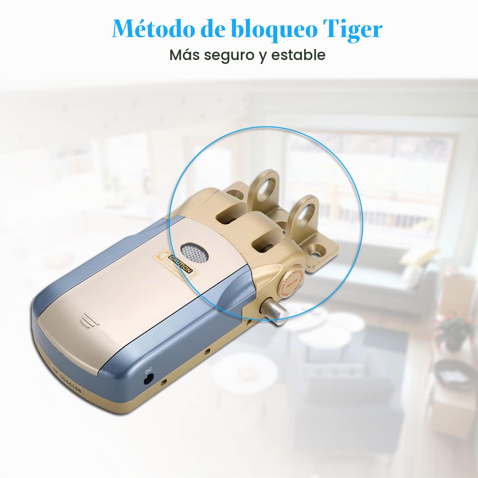 Control Remoto inalámbrico Lock Security Invisible Keyless Intelligent Lock Aleación de Zinc Metal iOS Android App Desbloqueo con 4 Llaves Smart Home Control de Acceso Sistema de Seguridad