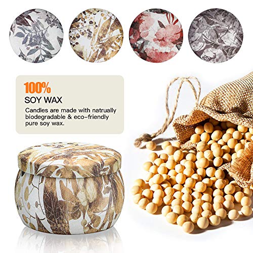 Gifts For Women - Scented Candles Gifts For Women, Aromatherapy Candles For Home Scented, Women Gifts, Soy Candle Gift Set For Birthday, Thanksgiving, Wife, Friends, Pack Of 4 #TOP3