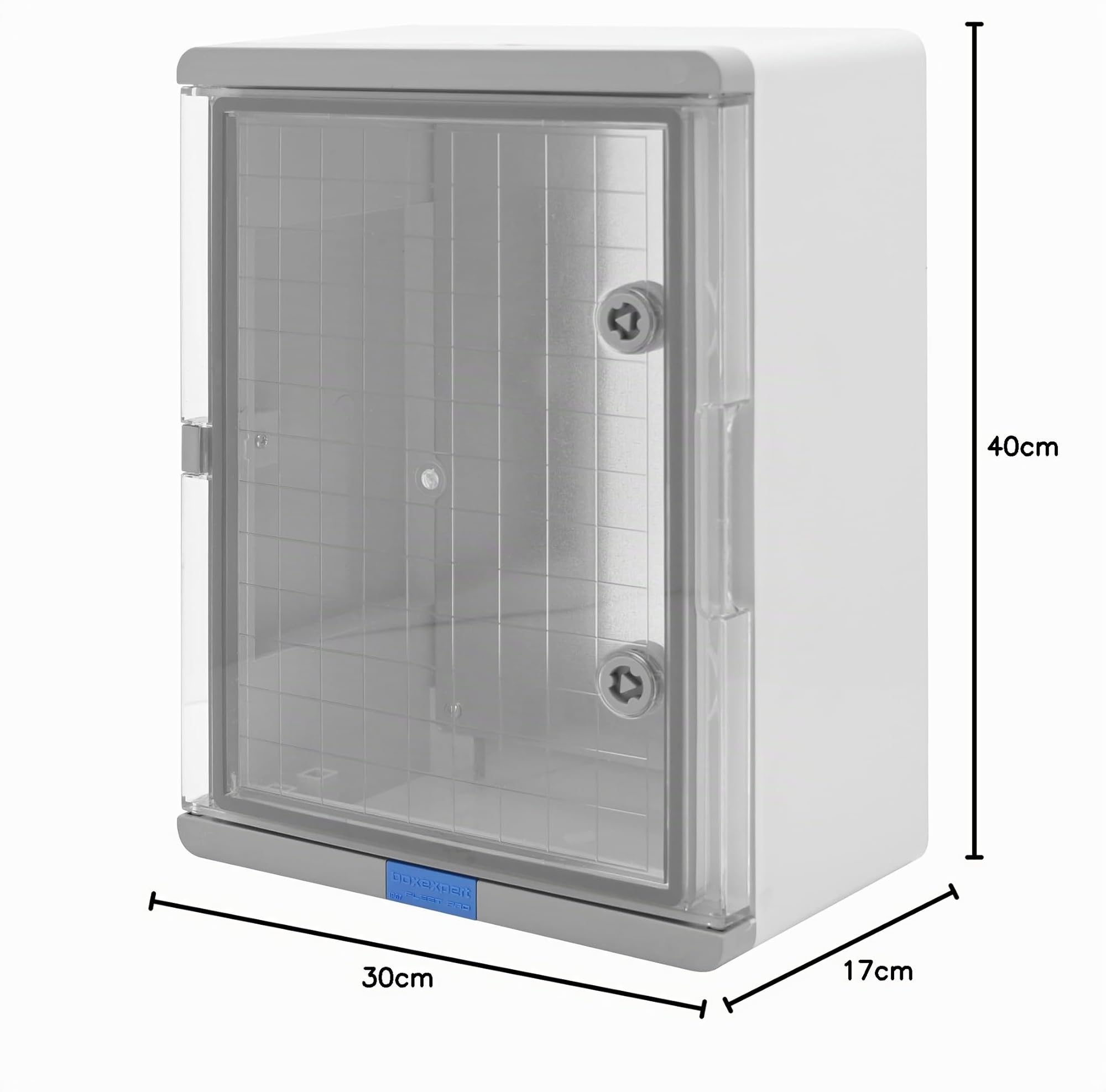 Armoire de commande extérieure BOXEXPERT IP67 en plastique ABS 400x300x170 mm (Série Fleet Pro) Boîtier de distribution étanche (jusqu'à 1 m de profondeur) Coffret industriel Boîte