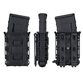 IDOGEAR Mag Pouch 5.56mm Rifle Magazine Pouches 7.62mm Molle Softshell Universal Mag Carrier for M4 AR15 M16 AK Magainzes Black