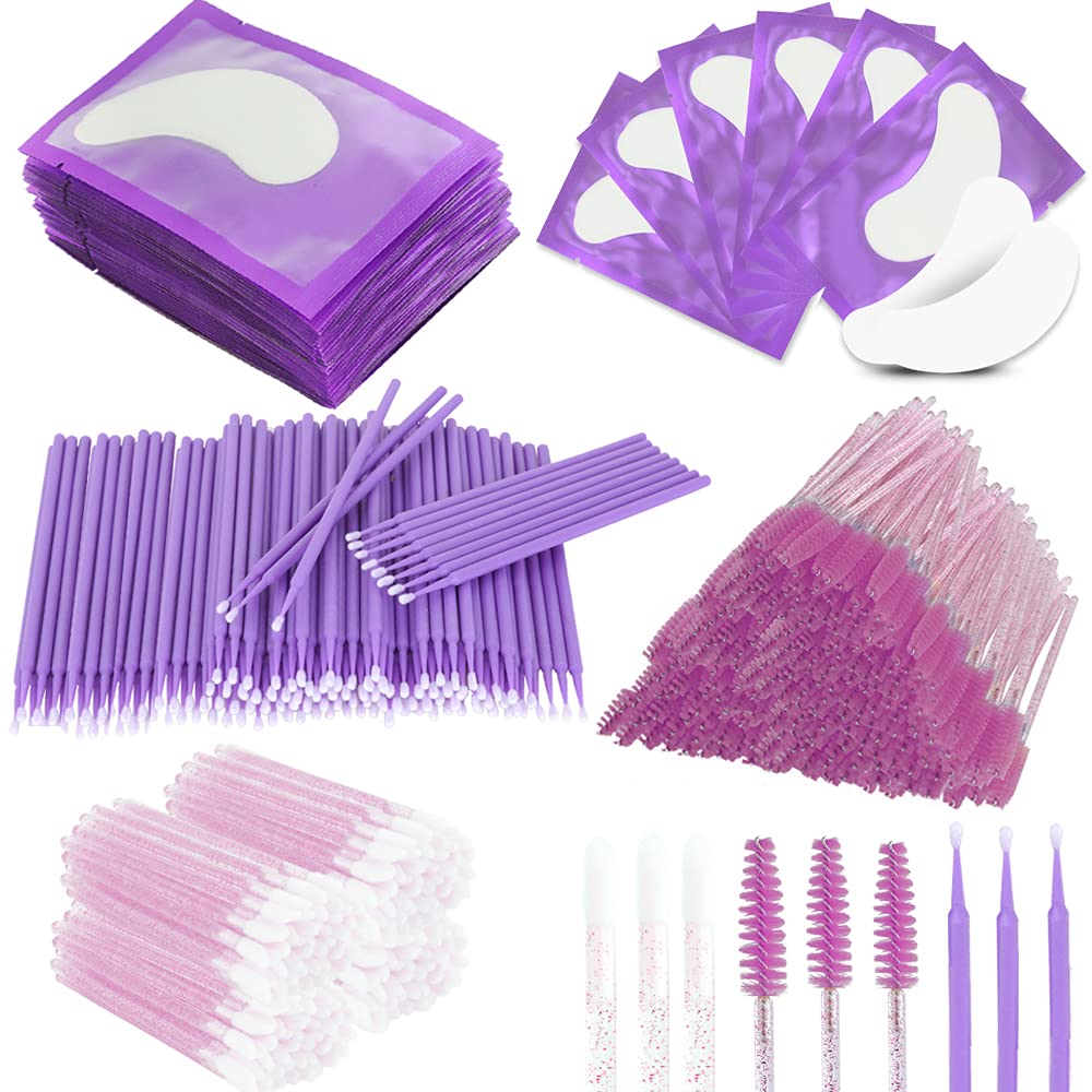 Buy Eyelash Extension Supplies 650 PCS 50 Under Eye Gel Pads 200