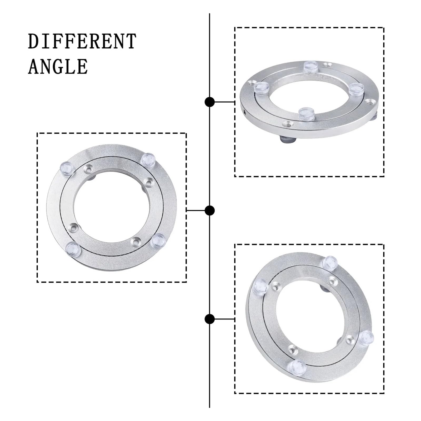HLMOptimo Lazy Susan Ball Bearings 14" Aluminum Turntable