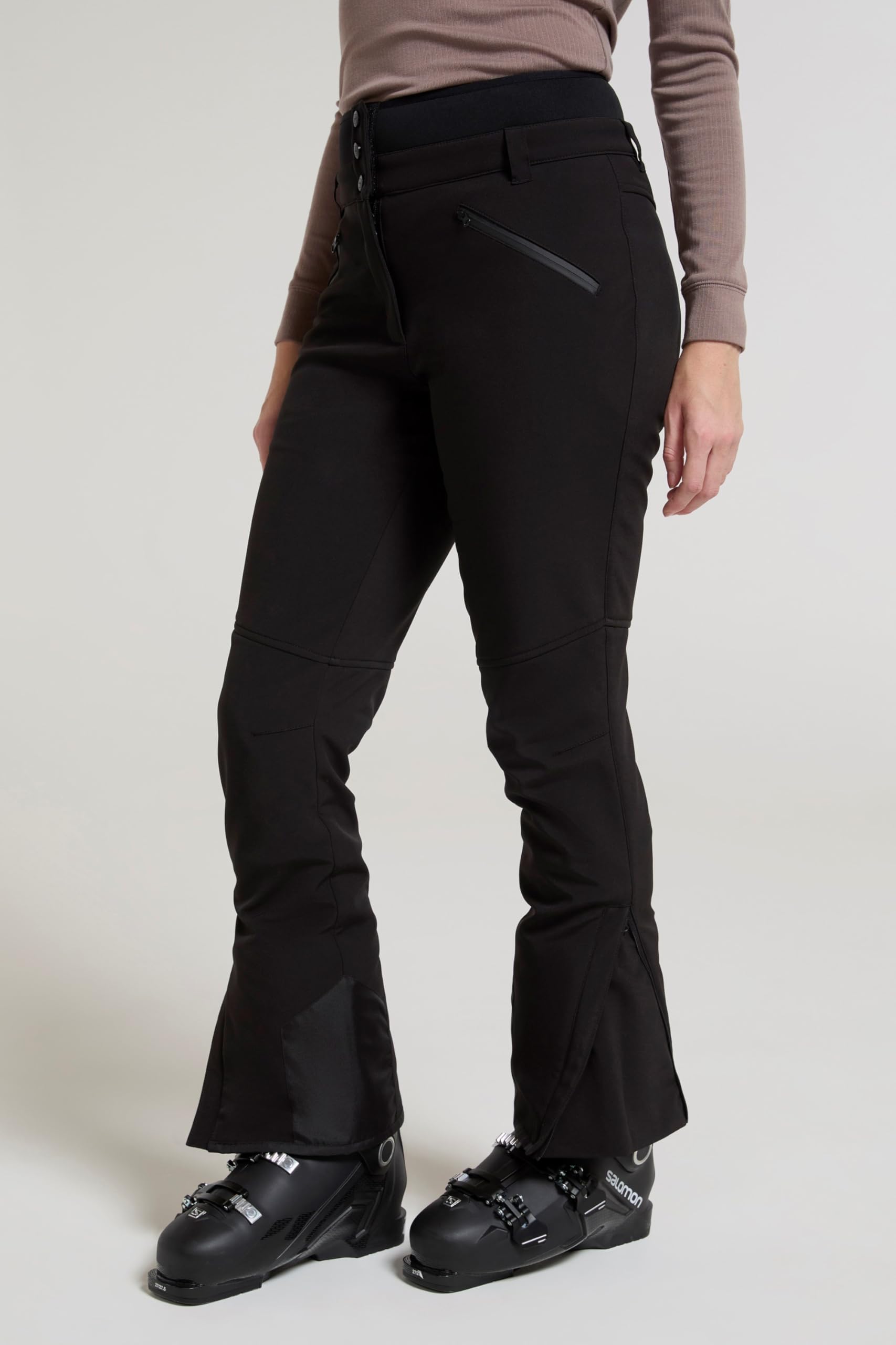 Mountain Warehouse Avalanche Pantalon de Ski Taille Haute Femme - Coupe ajustée - Salopette élégante et Robuste - Idéal pour Snowboard, traîneau et Ski, Hiver