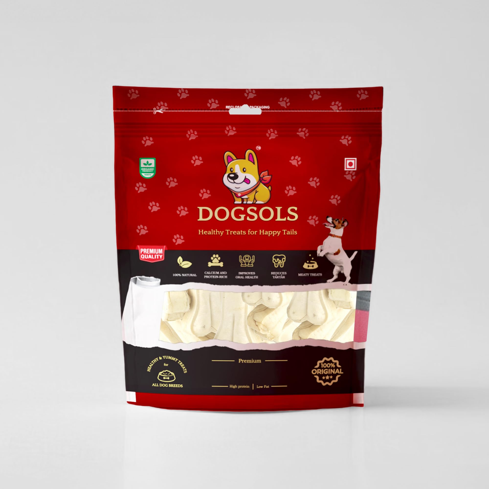 DOGSOLS 4 Inch Rawhide Pressed Bone for Dogs 18pc Pet Food, Calcium Dog Bone Chew for All Breeds, Healthy Long-Lasting Dog Treats (4 in X Pack of 2) (B0DC4BK3TK) Amazon Price History, Amazon Price Tracker