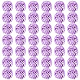 Auihiay 64pcs Hydrangea Artificial Flowers, Purple Artificial Hydrangea Flowers, Silk Hydrangea Heads with Stems for Garden, Home Party Baby Shower DIY Wedding Centerpiece (Purple)