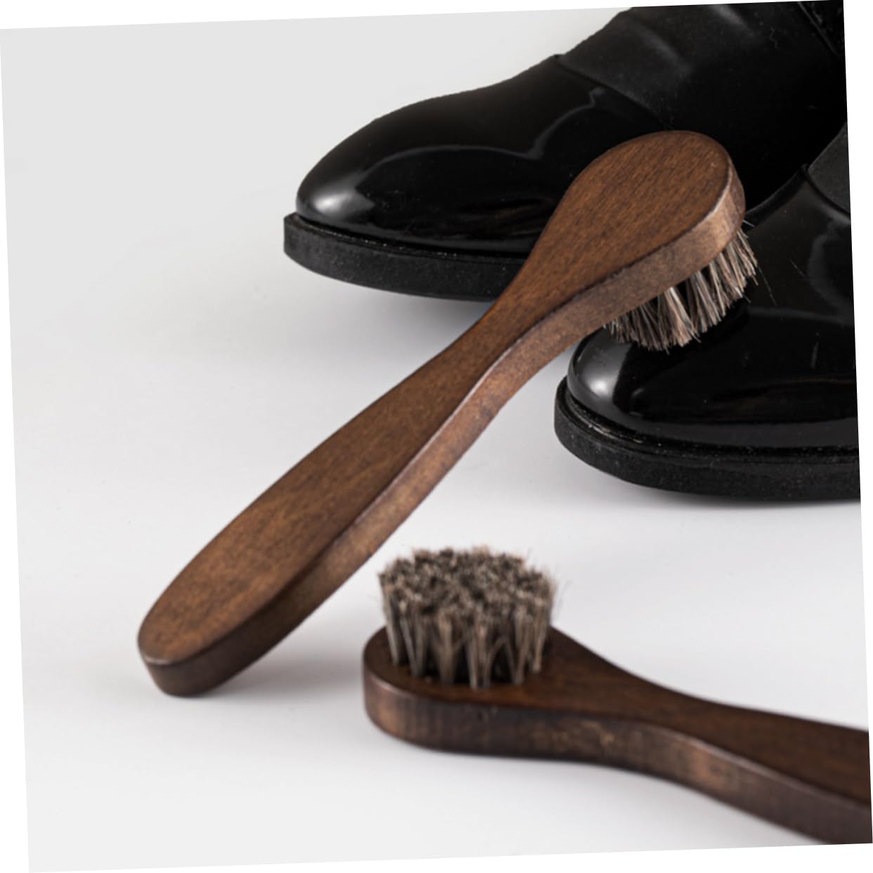 FOMIYES 5 Set Kit Spazzole Per Stivali Pulitore Per Scarpe Pulisci Stivali Bianco Macchia Spazzola Per Scarpe Spazzola in Setola Per Scarpe in Pelle Di Legno 2 Pezzi * 5