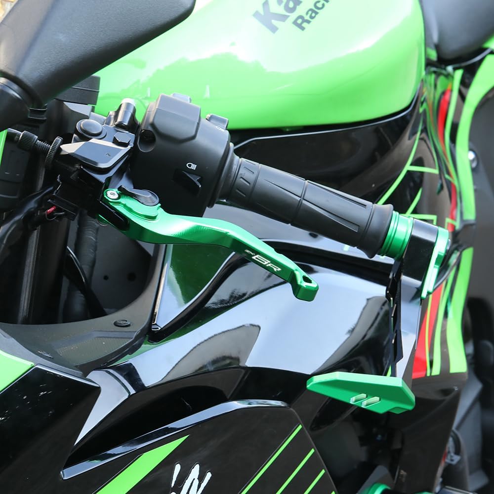 Motorcycle Short Brake Clutch Levers Compatible with Ninja ZX6R 2024-2025 ZX-6R ZX636 Ninja636 Accessories (Gray)