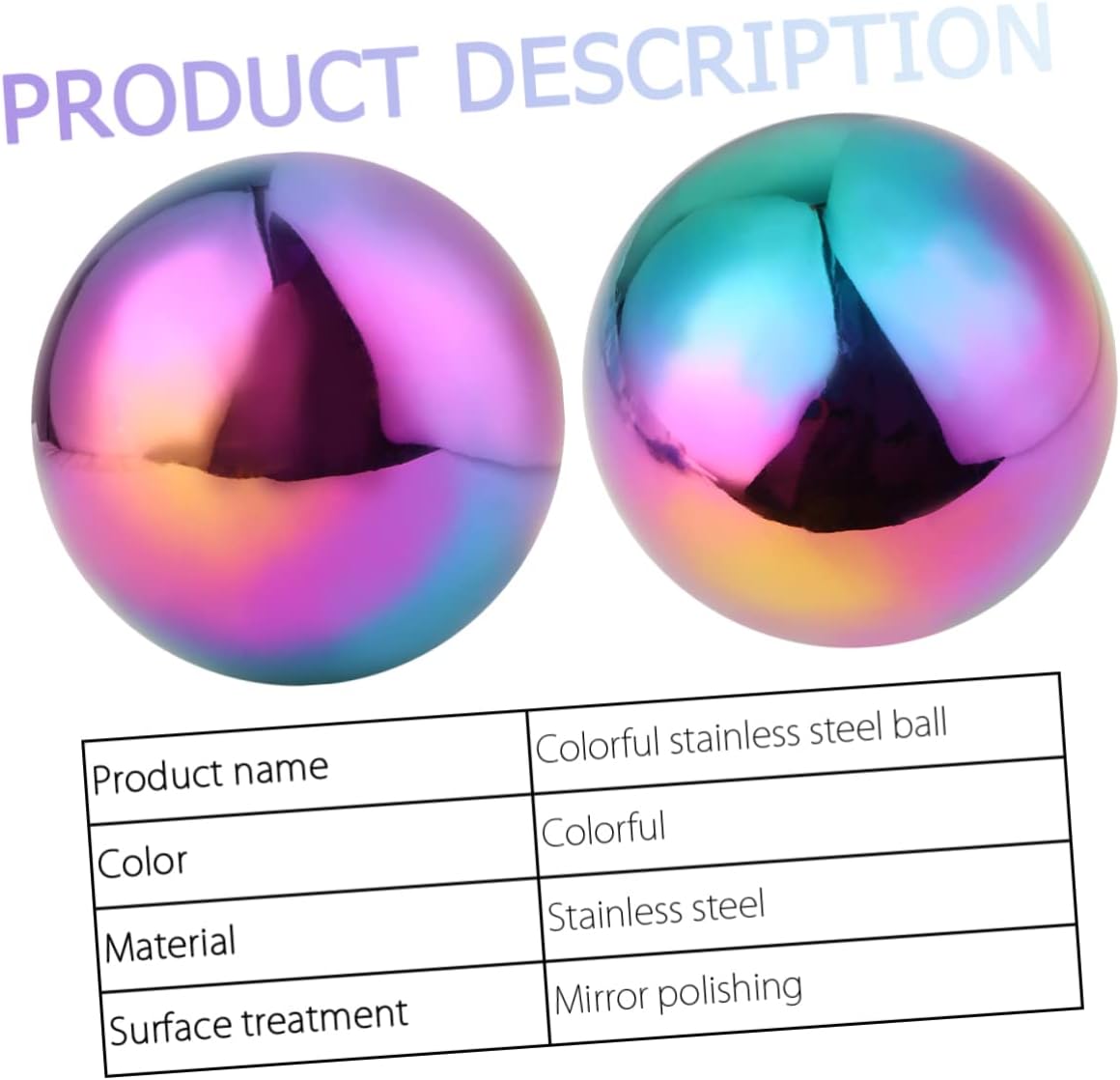 DULAI 1PC Stainless Steel Garden Sphere Gazing Balls Reflective Garden Ball Garden Gazing Round Metal Ball Outdoor Gazing Sphere Shiny Sphere Mirror Globe Disco Accessories Boutique, 12X12CM