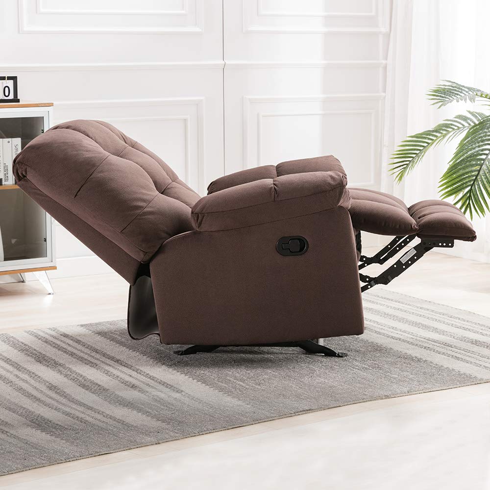 Rocker Recliner Chair Overstuffed Recliner Chair Fabric Reclining