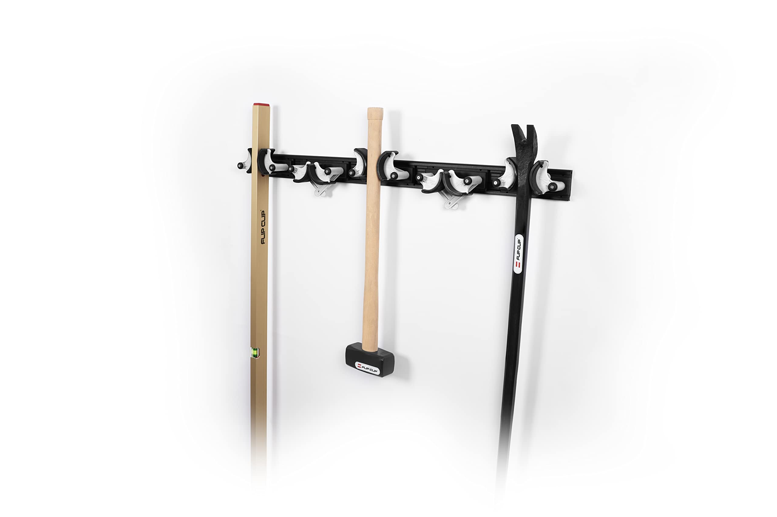 Regular5 K | Universalhalterung | Skihalterung | Snowboardhalterung | Wandhalterung | Gerätehalter | Werkzeughalterung | Aus Aluminium und Glasfaserverstärktem Kunststoff (Weiss)