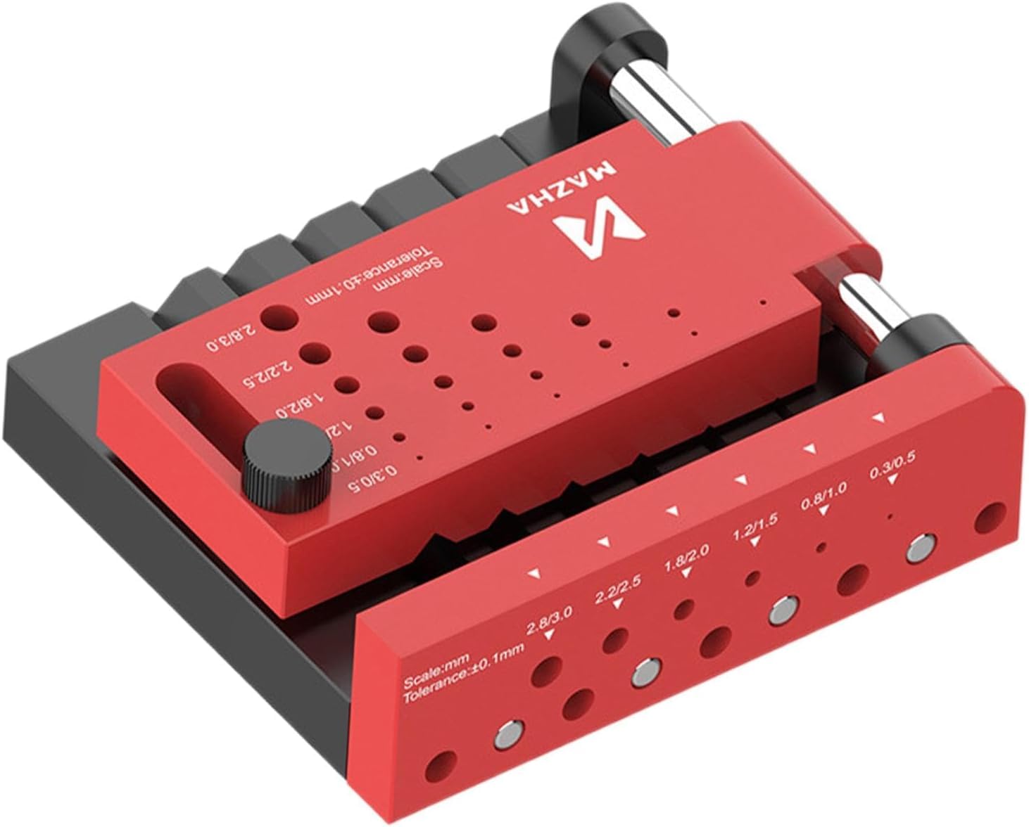 Drill Guide Jig Punching Hole Locator Self Centering Positioning Borehole Round Bar Drill Guide DIY Modeling Positioner